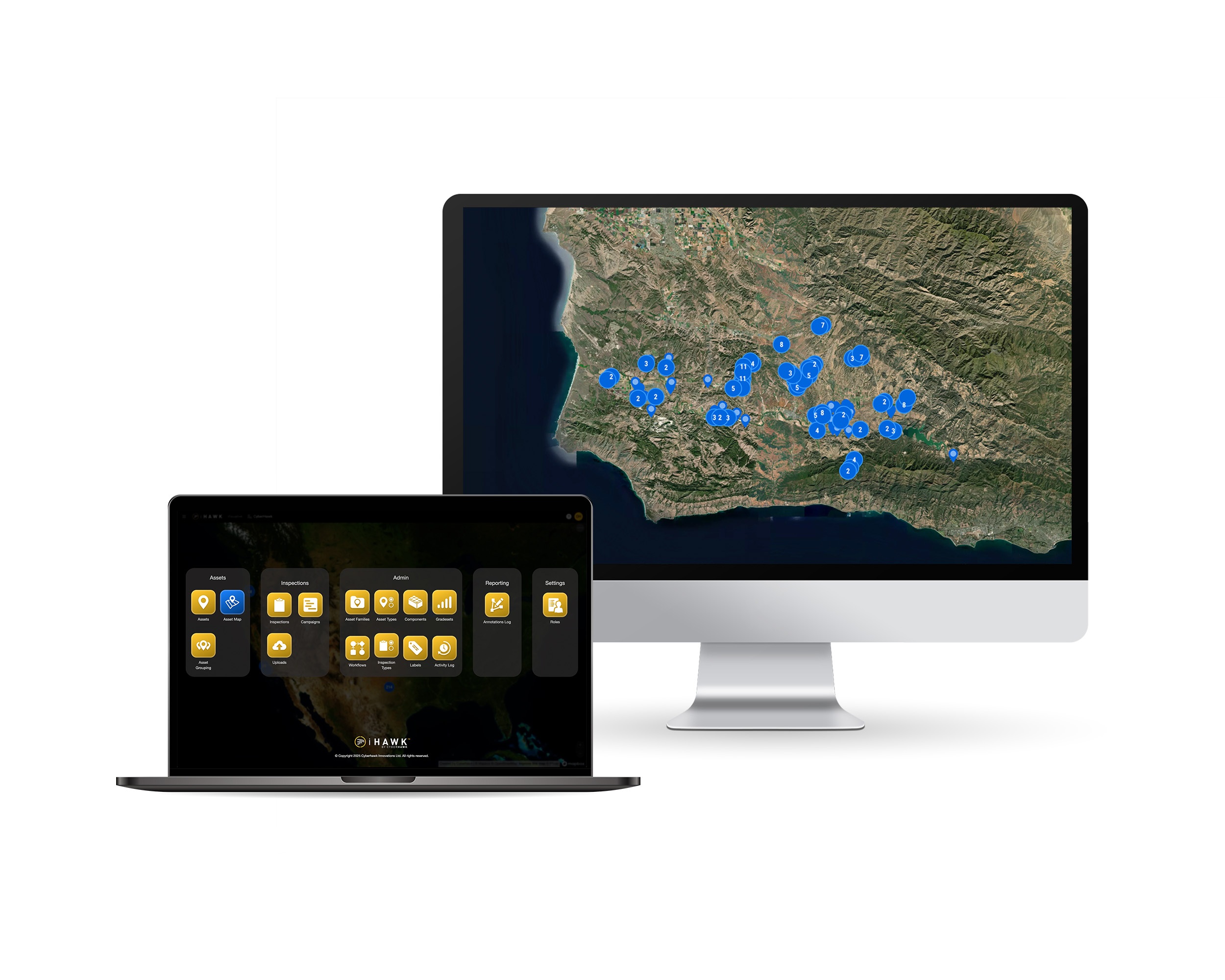 Ihawk imac and laptop